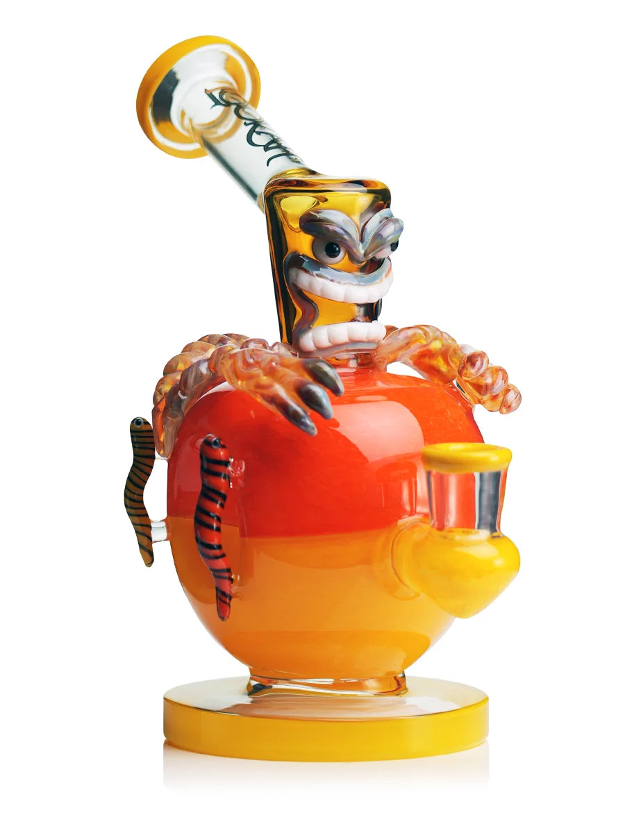 LOOKAH 9" Mini Poison Apple Glass Water Pipe (WPC1210)