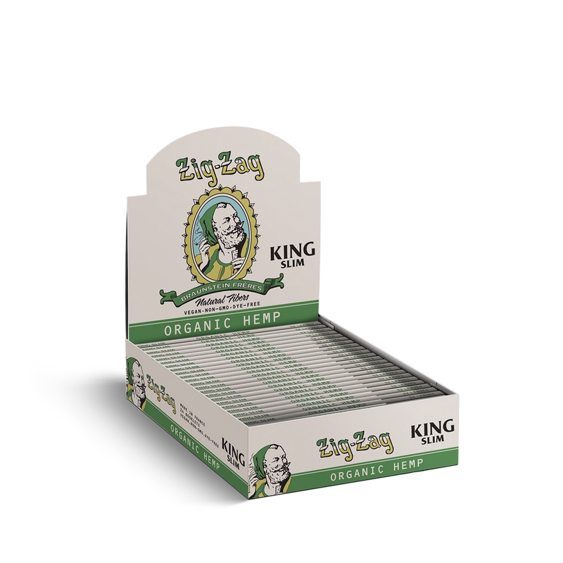 Zig-Zag Vintage Organic Hemp King Slim Paper 24ct