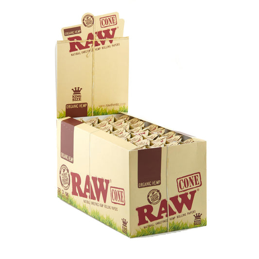 RAW Organic Hemp King Size Cone 3pk