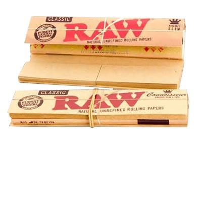 RAW Classic Connoisseur King Size + Tips Paper 24ct